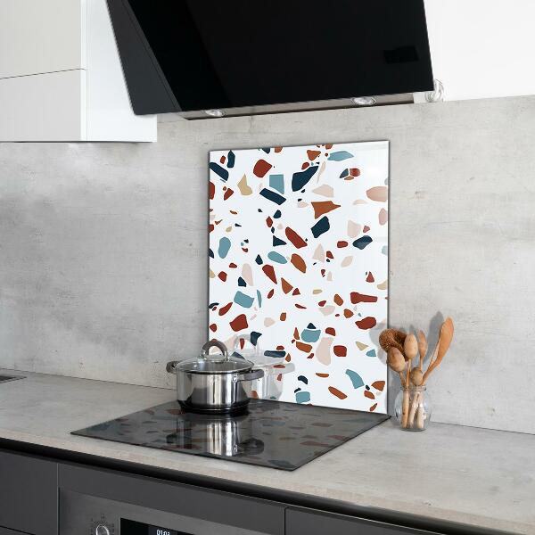 Kitchen splashback Terrazzo stone