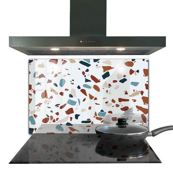 Kitchen splashback Terrazzo stone