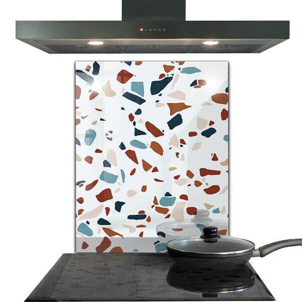 Kitchen splashback Terrazzo stone
