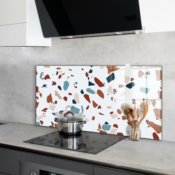 Kitchen splashback Terrazzo stone
