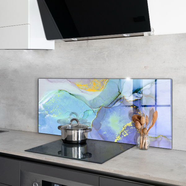 Cooker splashback Blue energy abstraction