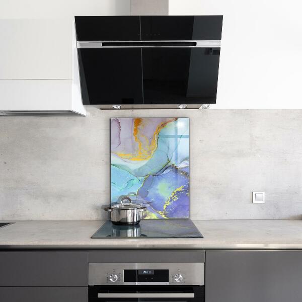 Cooker splashback Blue energy abstraction