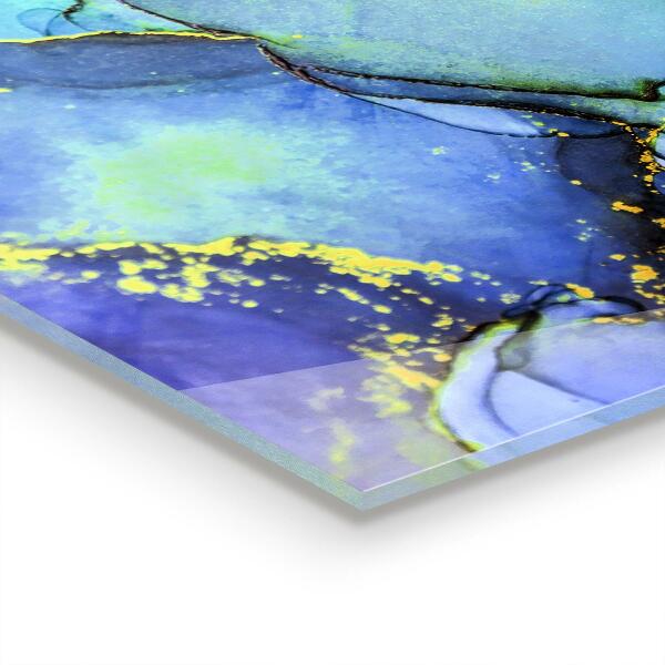 Cooker splashback Blue energy abstraction