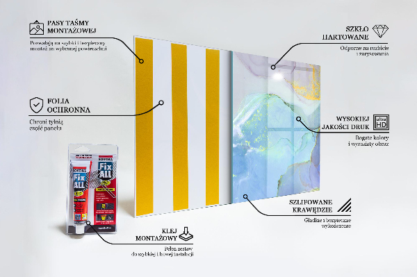 Cooker splashback Blue energy abstraction