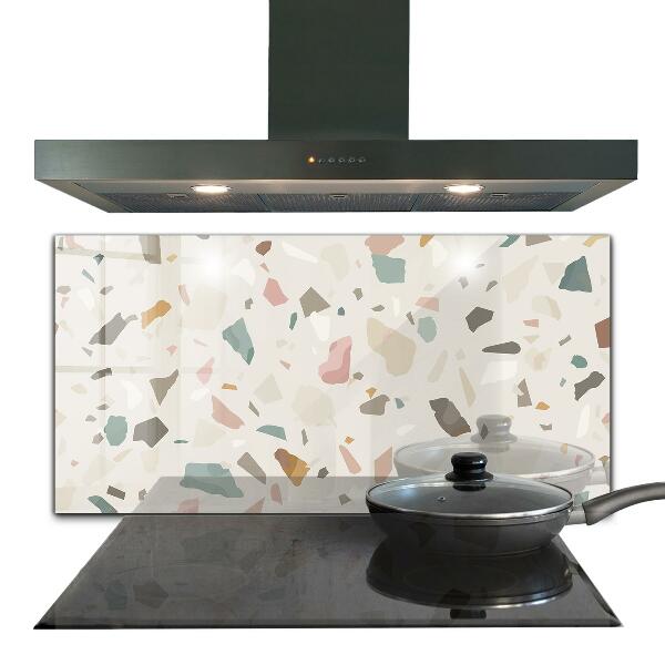 Kitchen splashback Beige terrazzo terrazzo