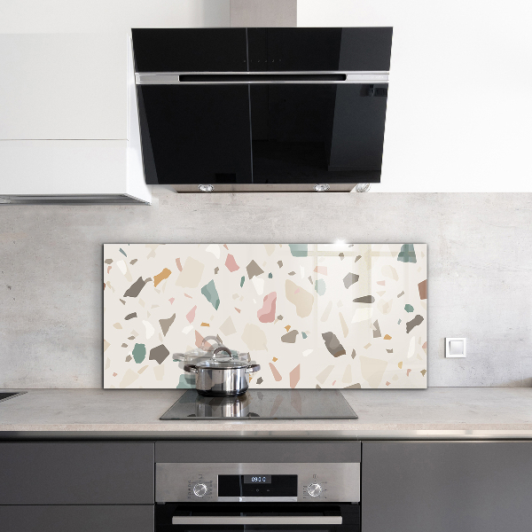 Kitchen splashback Beige terrazzo terrazzo