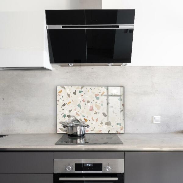 Kitchen splashback Beige terrazzo terrazzo
