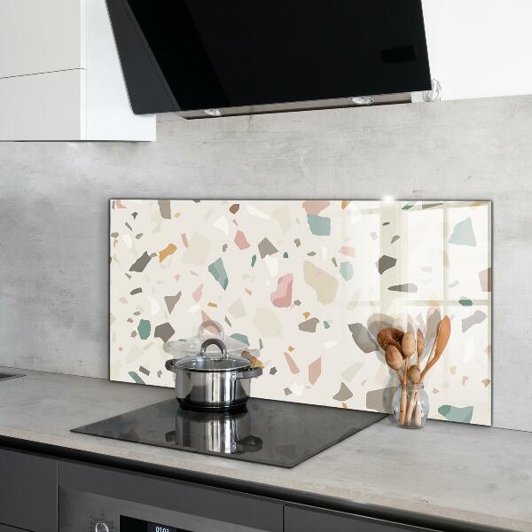Kitchen splashback Beige terrazzo terrazzo