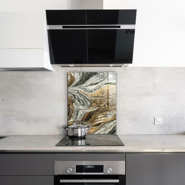 Cooker splashback Stone structure