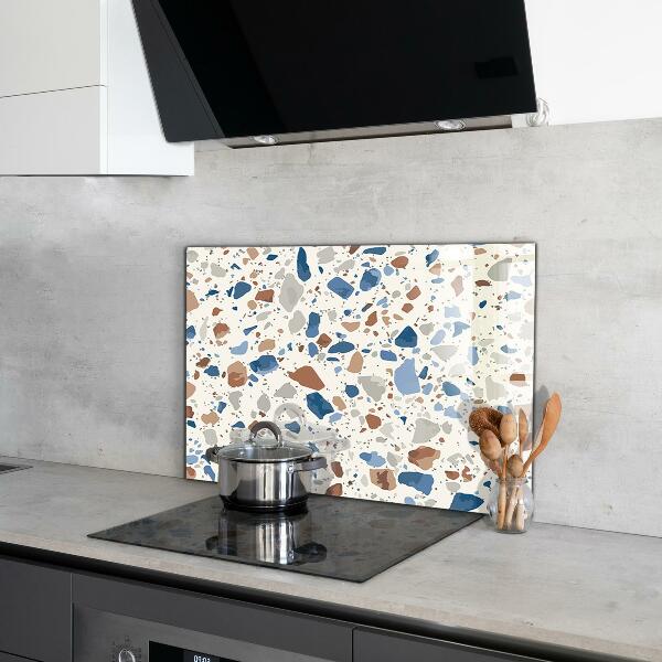 Kitchen splashback Terrazzo terrazzo stone