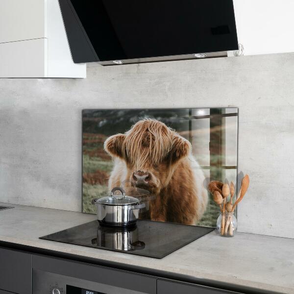 Kitchen splashback Highland cottage style cow