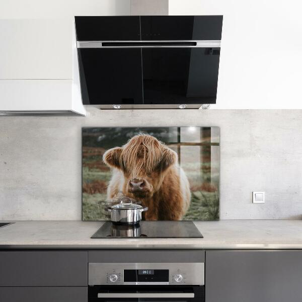 Kitchen splashback Highland cottage style cow