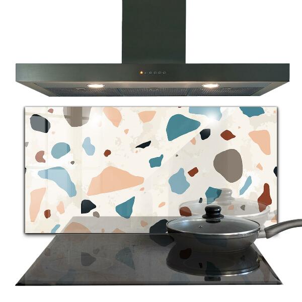 Glass splashback Terrazzo terrazzo stone