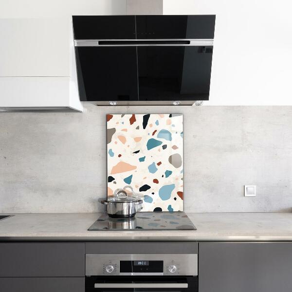 Glass splashback Terrazzo terrazzo stone
