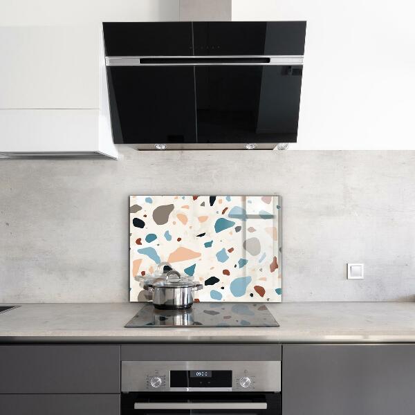 Glass splashback Terrazzo terrazzo stone