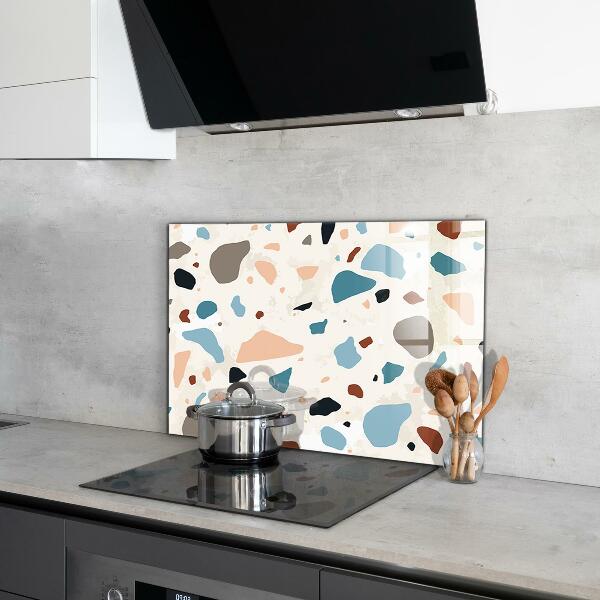Glass splashback Terrazzo terrazzo stone
