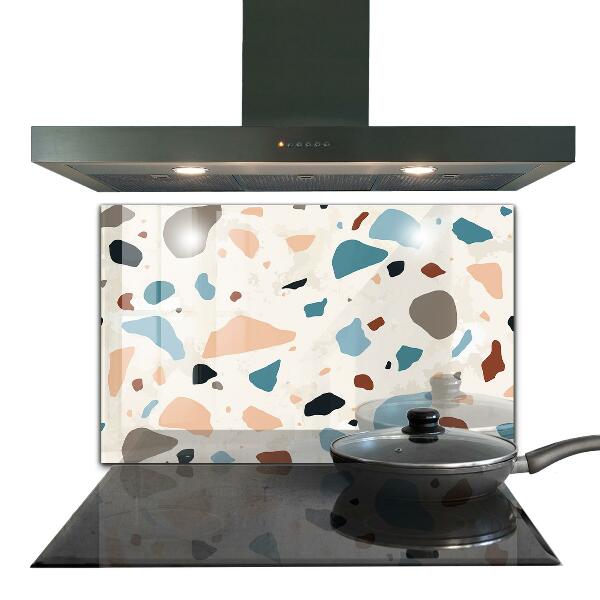 Glass splashback Terrazzo terrazzo stone