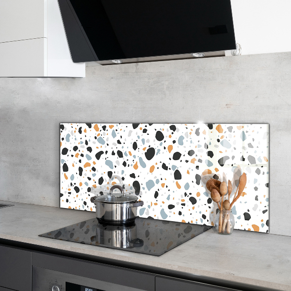 Glass splashback Terrazzo terazzo stone