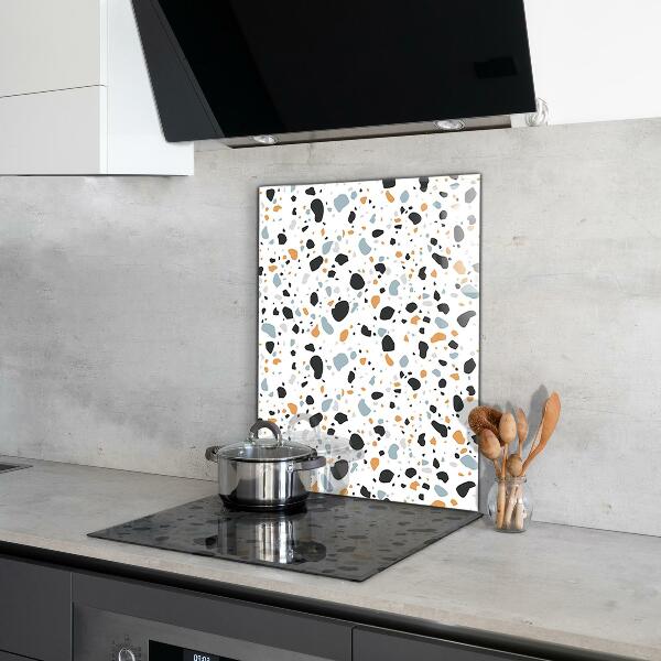 Glass splashback Terrazzo terazzo stone