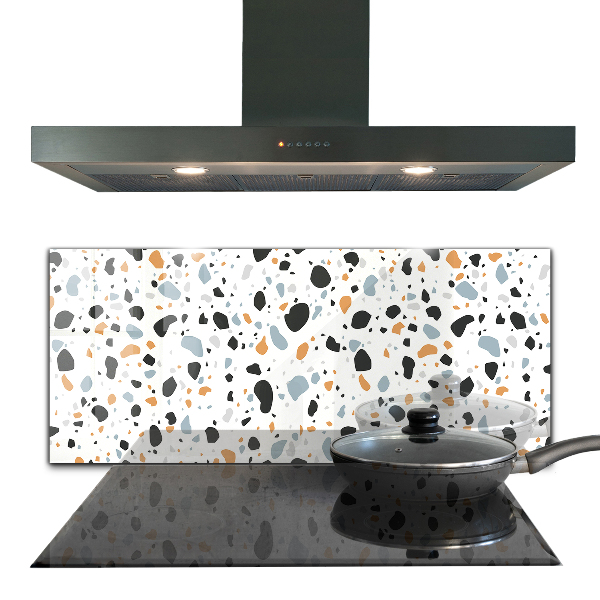 Glass splashback Terrazzo terazzo stone