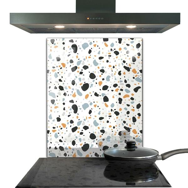 Glass splashback Terrazzo terazzo stone
