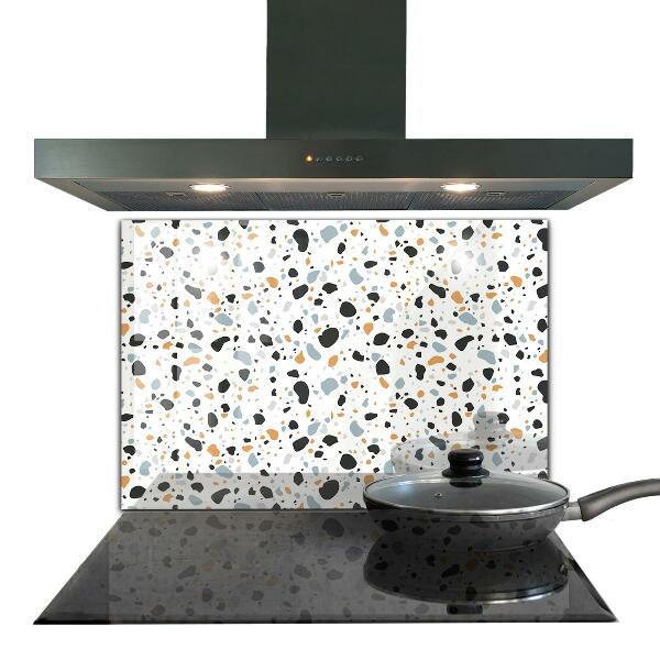 Glass splashback Terrazzo terazzo stone