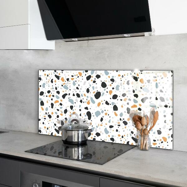 Glass splashback Terrazzo terazzo stone