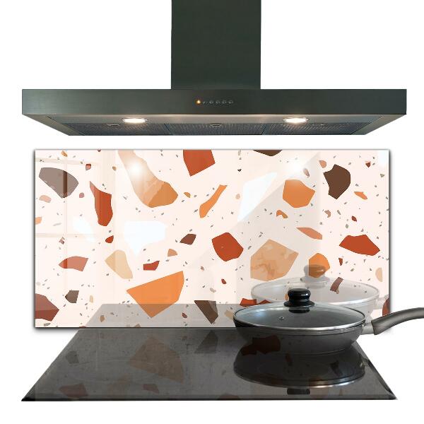 Glass splashback Terrazzo terrazzo stone