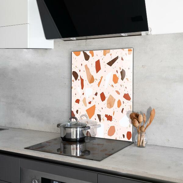 Glass splashback Terrazzo terrazzo stone