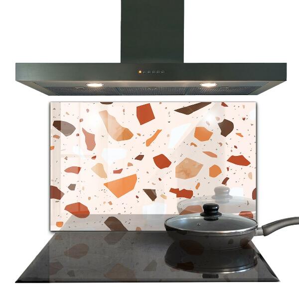 Glass splashback Terrazzo terrazzo stone