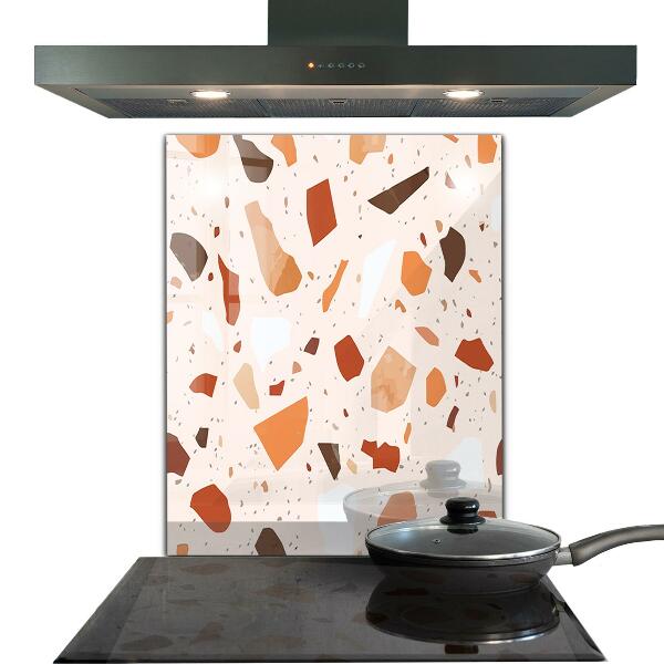 Glass splashback Terrazzo terrazzo stone