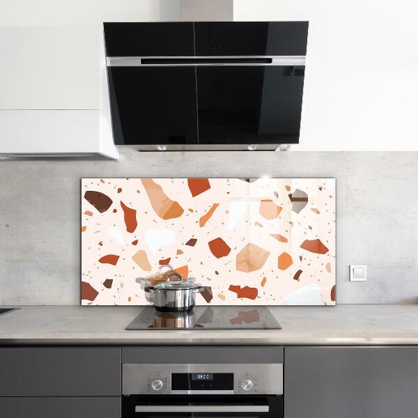 Glass splashback Terrazzo terrazzo stone