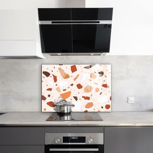 Glass splashback Terrazzo terrazzo stone