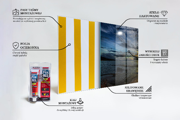 Kitchen splashback Sunset by the sea