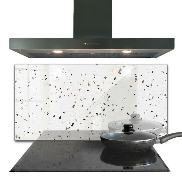 Glass splashback Delicate terrazzo terrazzo