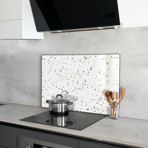 Glass splashback Delicate terrazzo terrazzo