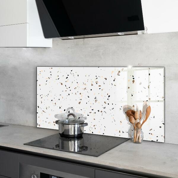Glass splashback Delicate terrazzo terrazzo