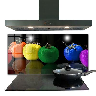 Kitchen splashback Colorful juicy tomatoes