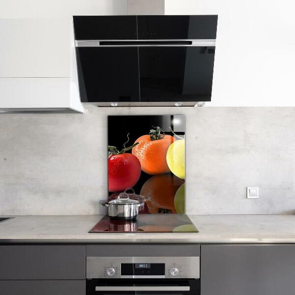 Kitchen splashback Colorful juicy tomatoes