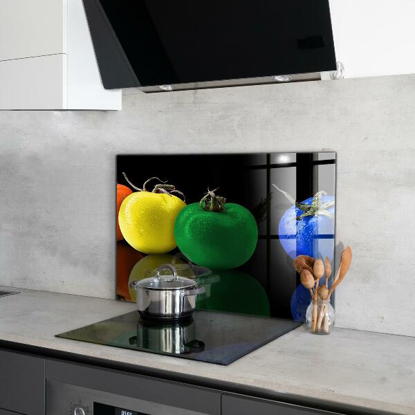 Kitchen splashback Colorful juicy tomatoes