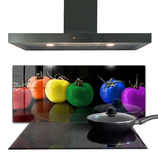 Kitchen splashback Colorful juicy tomatoes