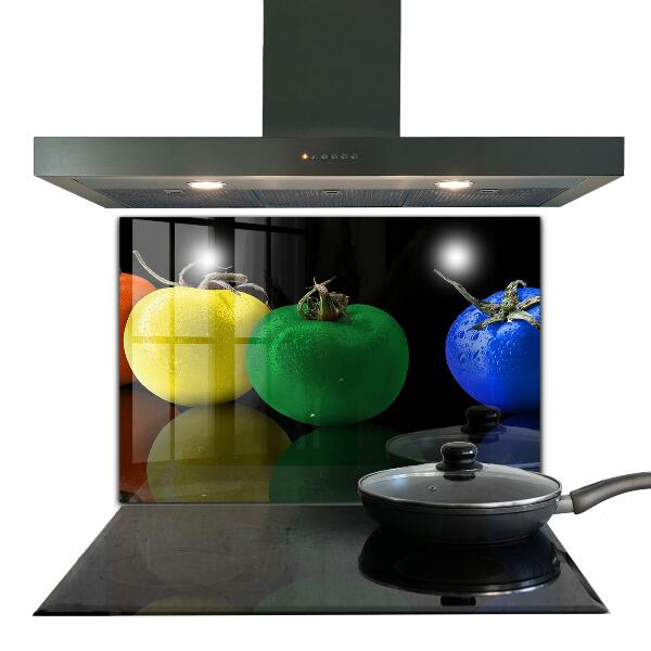 Kitchen splashback Colorful juicy tomatoes