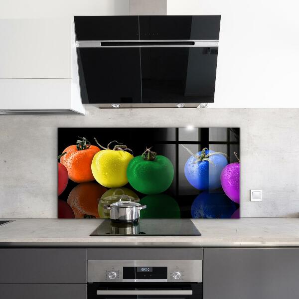 Kitchen splashback Colorful juicy tomatoes