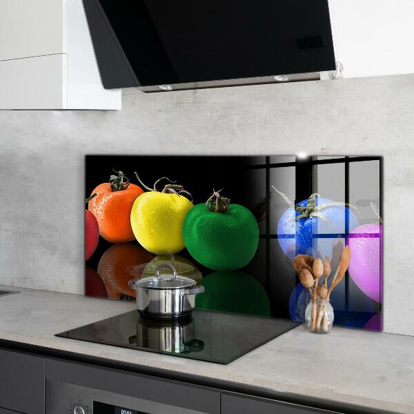 Kitchen splashback Colorful juicy tomatoes