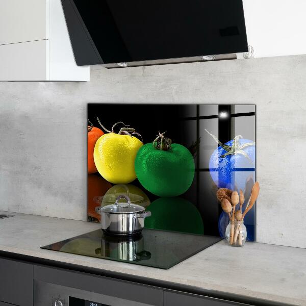 Kitchen splashback Colorful juicy tomatoes