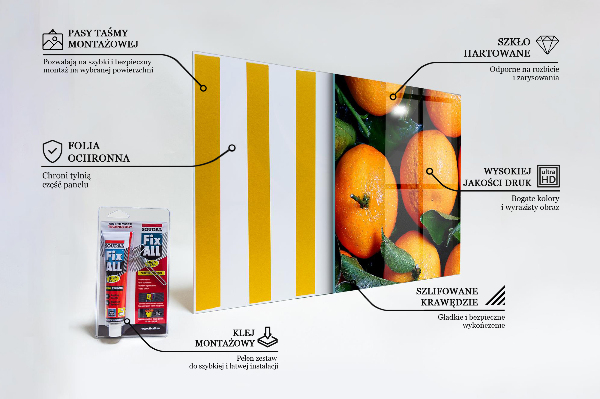 Kitchen splashback Juicy sicilian oranges