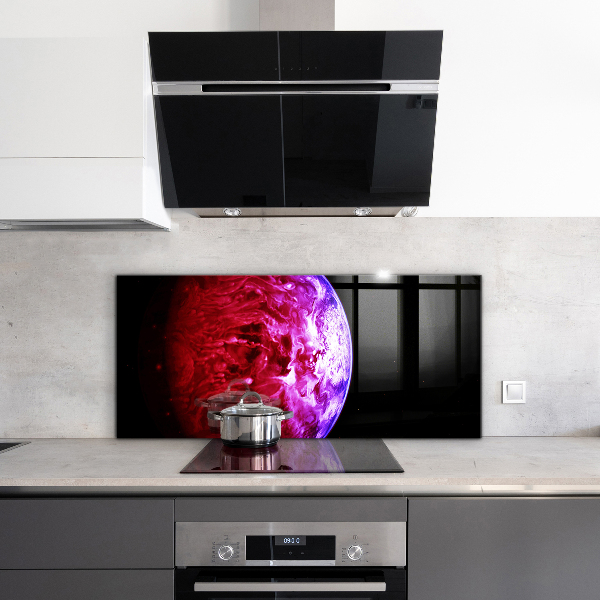 Kitchen splashback Mysterious planet space
