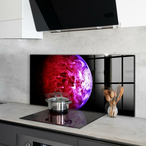 Kitchen splashback Mysterious planet space