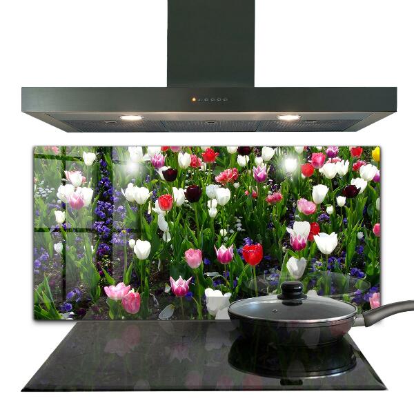 Kitchen splashback Meadow summer flowers