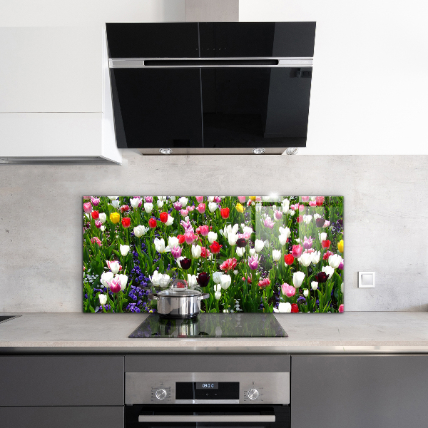 Kitchen splashback Meadow summer flowers